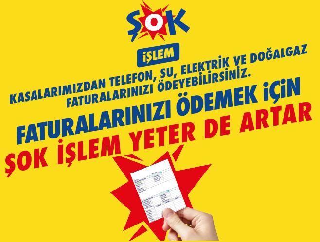 ŞOK fatura ödeme