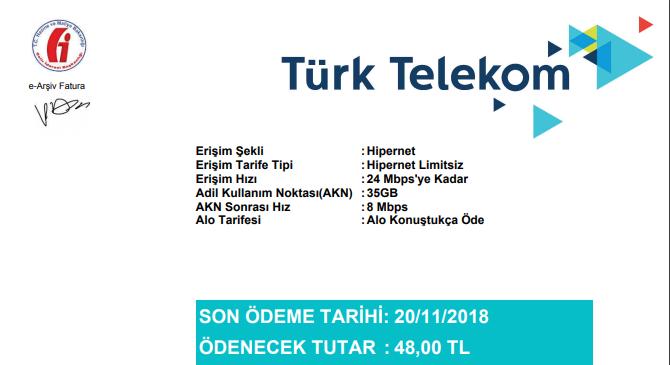 Türk Telekom fatura