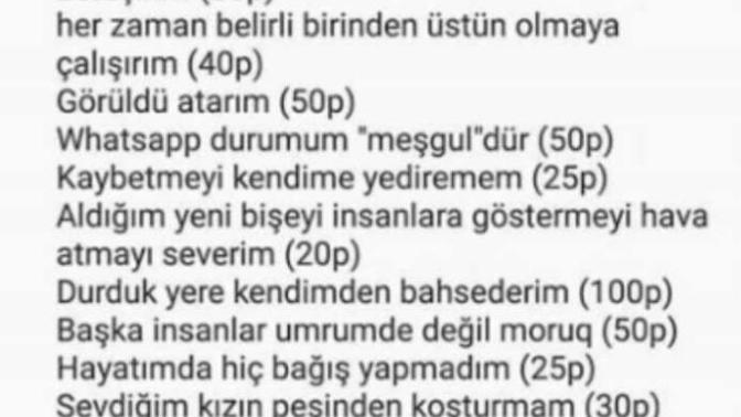 Ne kadar egoistsin?