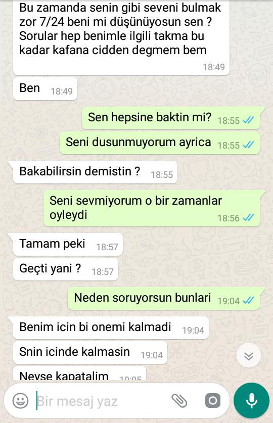 Sizce seviyormudur? Yoksa vicdan azabi cektiginden mi yazdi?