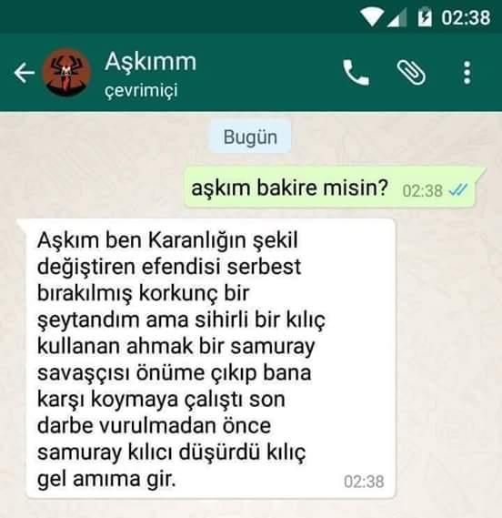 Bakire veya bakir olmadığınızı saklar mısınız ?