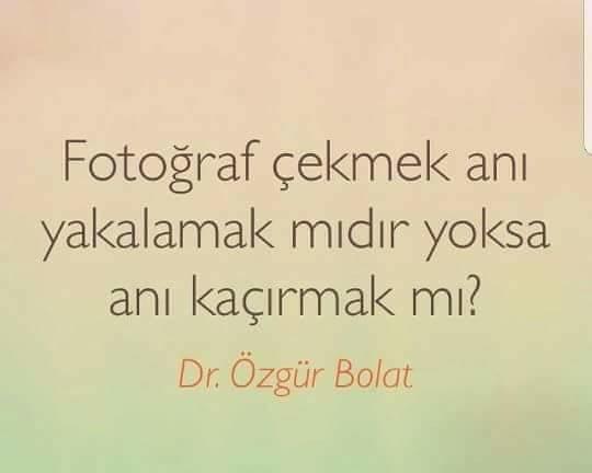 Fotoraf çekmek anı yakalamak mıdır yoksa anı kaçırmak mı 📸?