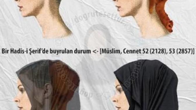 Türbanı saçı topuz yapıp örtmek?