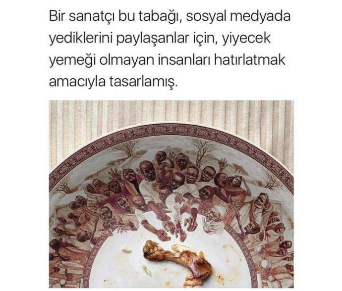 Bir sanatçının tabak eseri, size neler düşündürdü?
