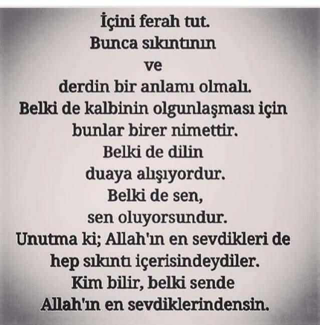 CENABI ALLAH' ın en sevdiklerinden misin?