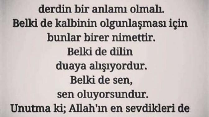 CENABI ALLAH' ın en sevdiklerinden misin?
