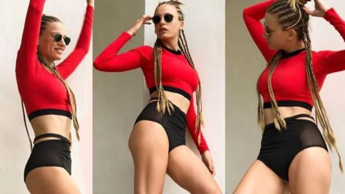 Seksi fiziği ve Afrika örgüsü saçları ile büyüledi! Son Trend Afrika örgüsüyle siz de bir değişiklik yapmak ister misiniz?