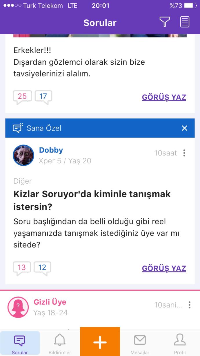 Kizlar Soruyor'da kiminle tanışmak istersin?