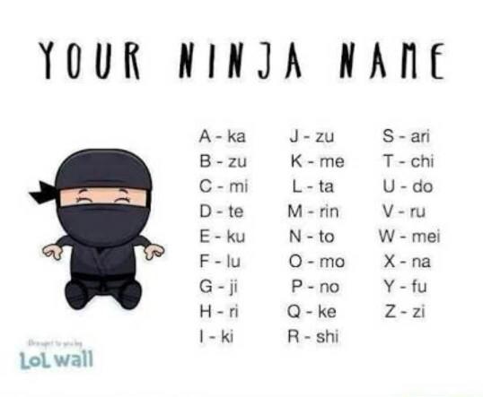 Senin Ninja Adın Ne ?!?