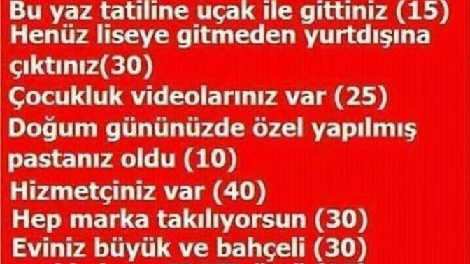 Zenginlik testi, ne kadar zenginsiniz?