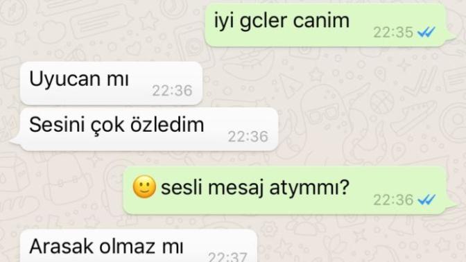  bir  kaç gündür konuştuğum çocuk uyucam dedi telefonu kapattı facede acaba yazsammı?