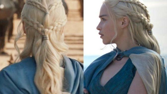 "Ve tanrı kadını yarattı!" Game Of Thrones'un Khaleesi'sinden Seksi Saç Modeli! Uzun ve örgülü saçlar, sizce de ilgi çekiyor mu?