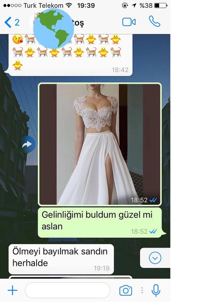Müstakbel eşinizin giyeceği gelinliğe karışır mısınız?