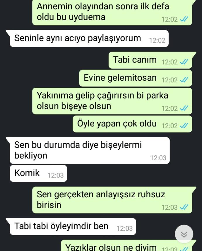 Annemi kaybettim sevgilimle de ayrıldım?