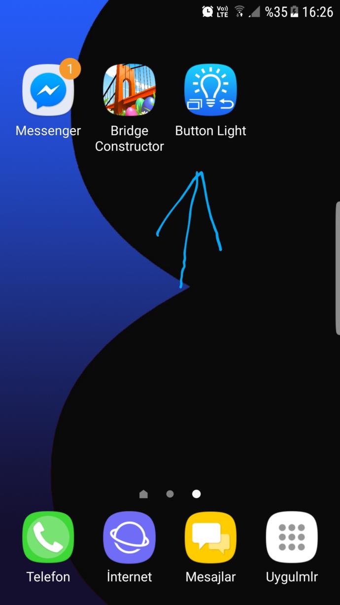 SAMSUNG S7 EDGE TUS IŞIĞI NASIL AÇILIR?  bir  türlü açamadim?