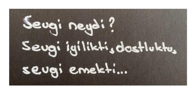 SİZE GÖRE SEVGİNİN TANIMI NEDİR 💕 ?