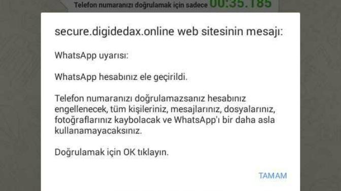Whatsapp hesabınız ele geçirildi?