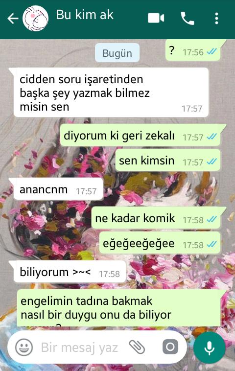 Tanımadığım biri bana saçma sapan mesajlar atıyor, amacı ne?