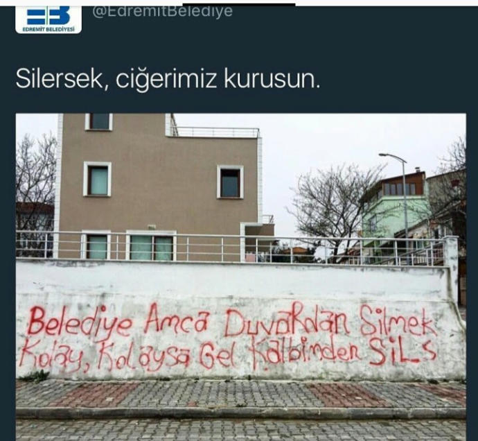 Şimdiye kadar rastladığınız en güzel duvar yazısı?