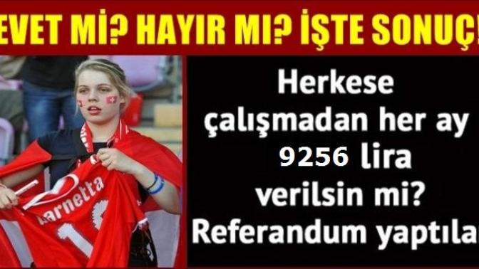 İsviçre' de Vatandaşlara ve Yabancılara 2500 CHF ( 9256 TL) Verilmesi Referandumuna ve Bu Teklifin Reddedilmesine Ne Diyorsunuz?