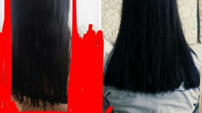 Saçımı 1 ayda bu kadar uzattım sizce kaç cm uzamış?