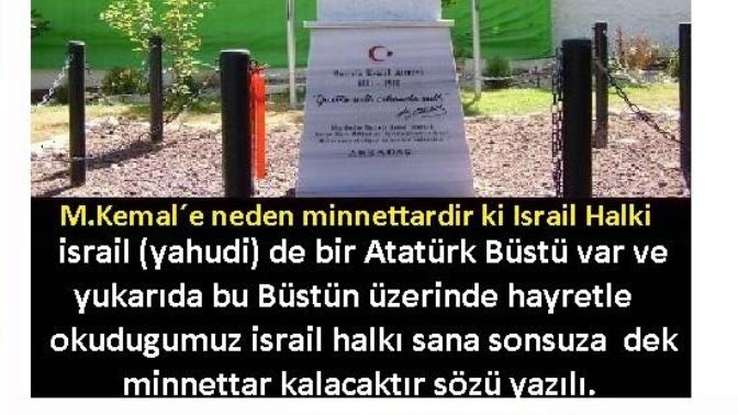 Mustafa Kemal in neden İsrail de büstü var , neden israiller hürmet gösteriyor?
