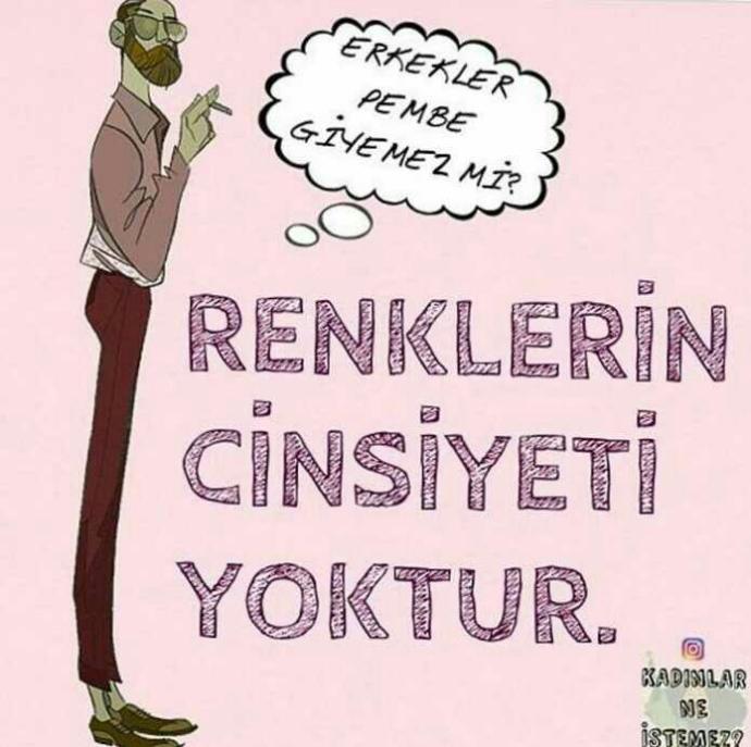 Erkekler pembe giyer mi?
