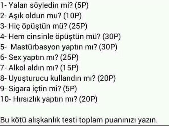 Ne Kadar Günahkarsınız :D ( Test )?
