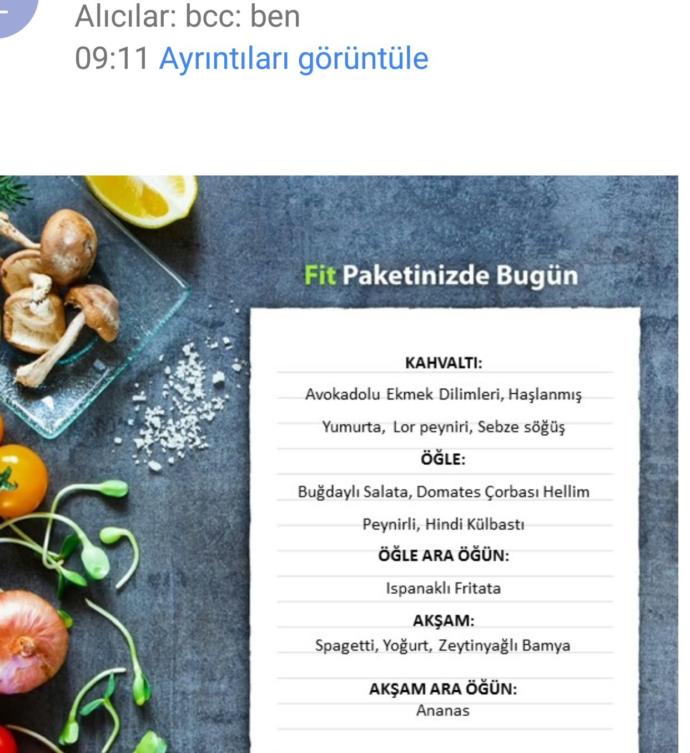 Yemek sorununu kökten çözdüm sonunda. Bugünkü diyet menüm nasıl?
