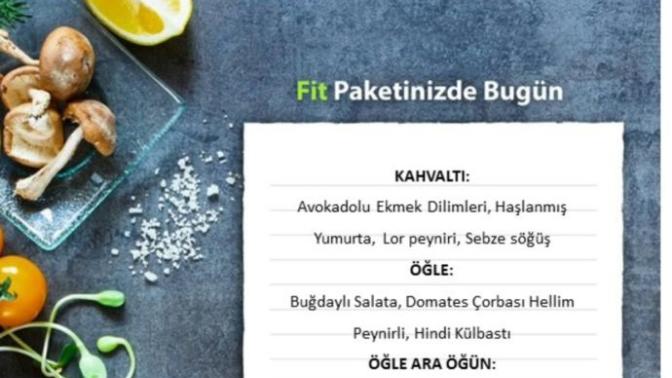 Yemek sorununu kökten çözdüm sonunda. Bugünkü diyet menüm nasıl?