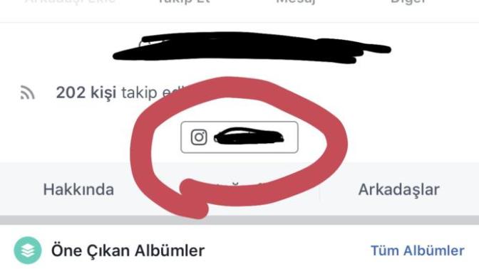 Facebook profilime instagram bağlantı logosunu koyma?