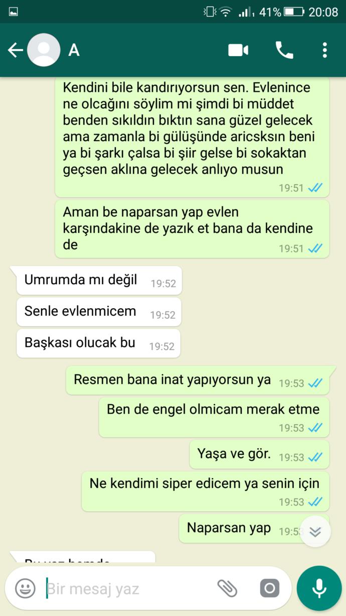 Bana inat mı evlenecek? Dayanamıyoruuum?