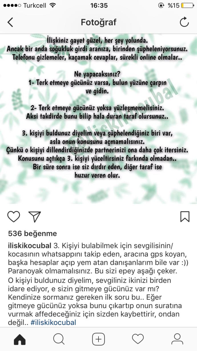 Eşim beni yine aldatıyor mu sizce? Fikir verin?