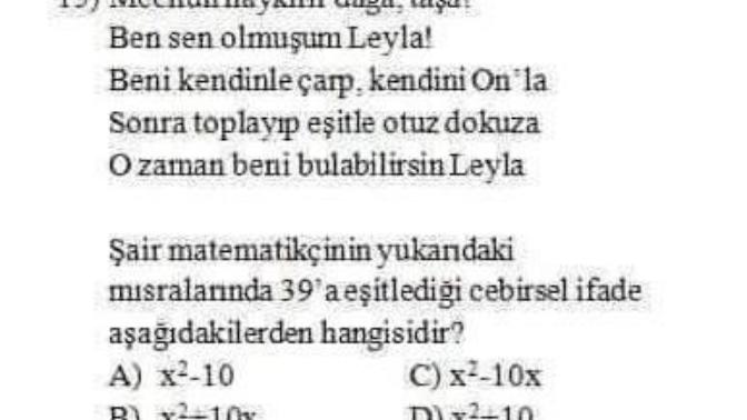 Arkadşaşlar, şu fotograftaki matematık sorusunu cozebılecek bır baba yiğit var mı?