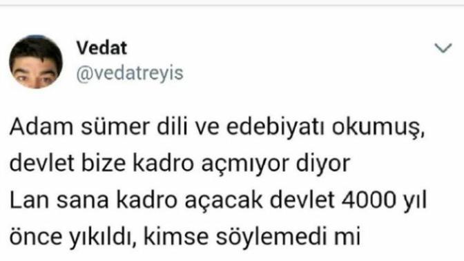 Aranizda sumer dili ve edebiyati okuyan  var mı  😊?
