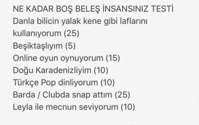 Test: Ne kadar boş bir insansın?