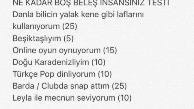 Test: Ne kadar boş bir insansın?
