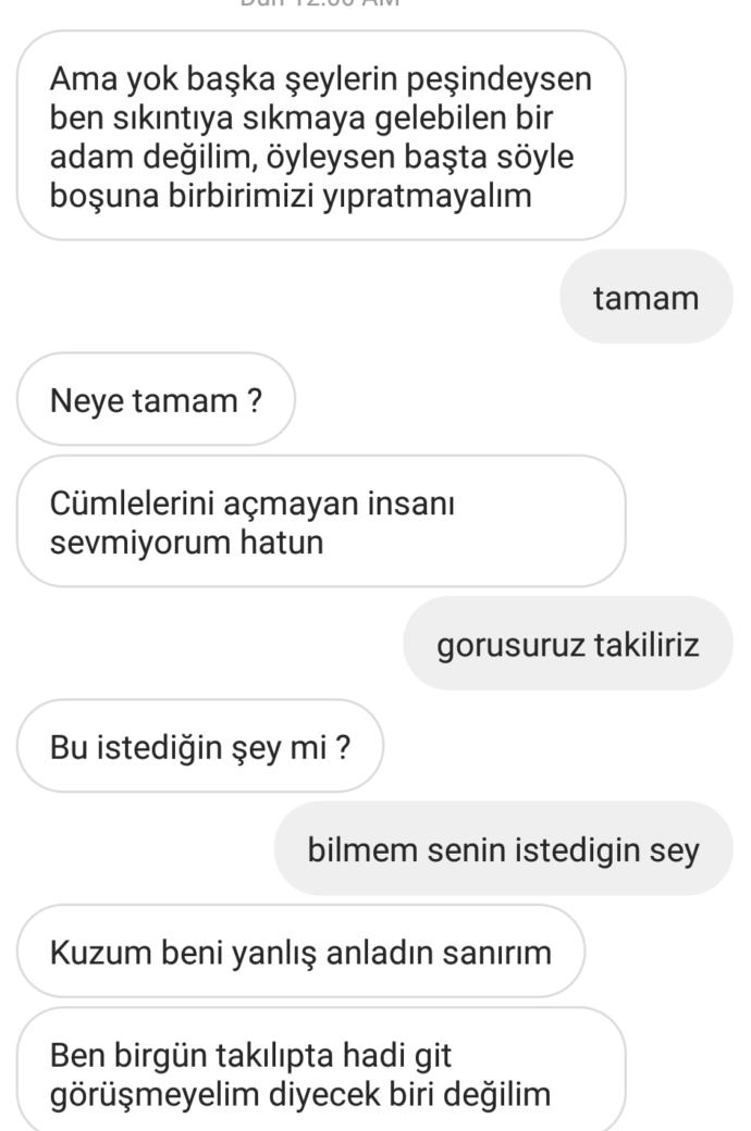 Bu ne demek senle yatip kalkip baskasiyla sevgili olurum mu?