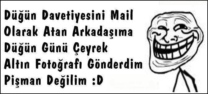 Arkadaşınız düğün davetiyesini mail olarak gönderse nasıl tepki verirsiniz?