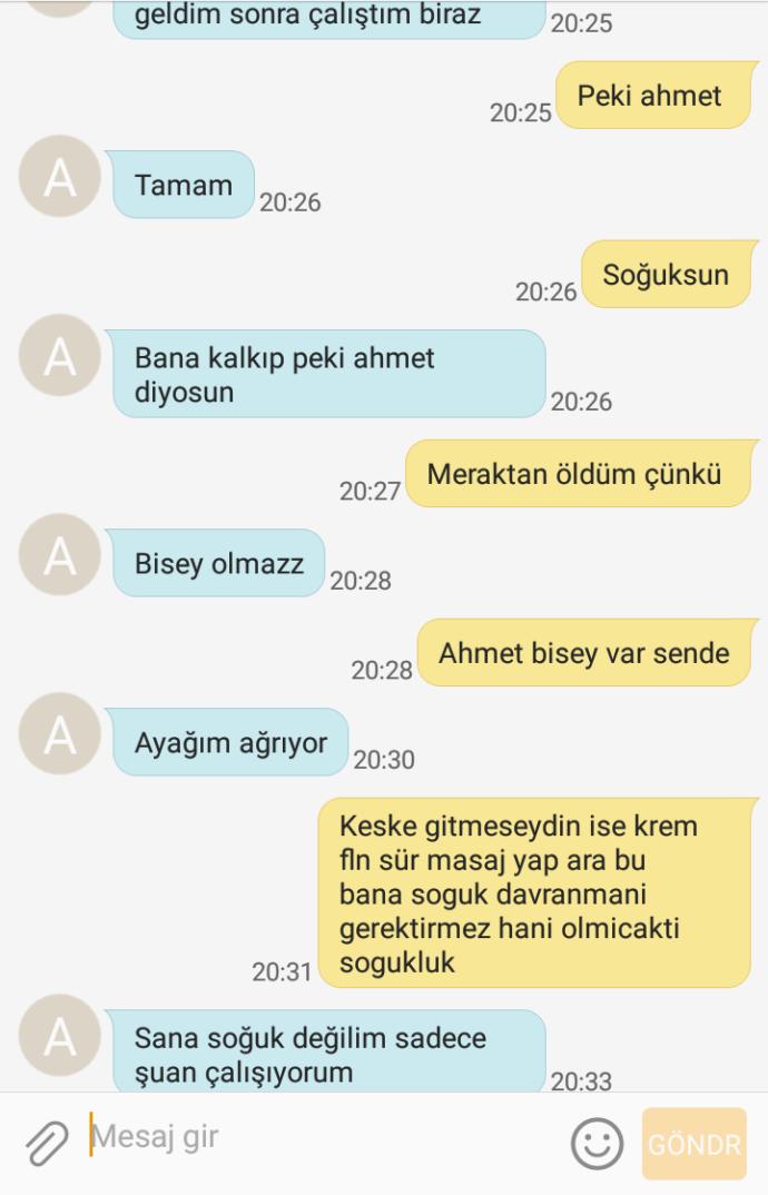 Sizce soguk  bir  konuşma mı?