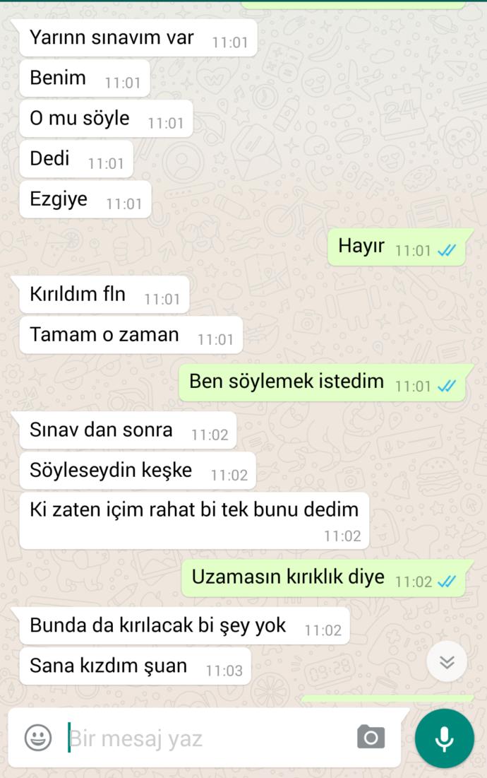 Sevgilim bu kadar kızmakta haklı mı sizce? Whatsapp konuşmaları?