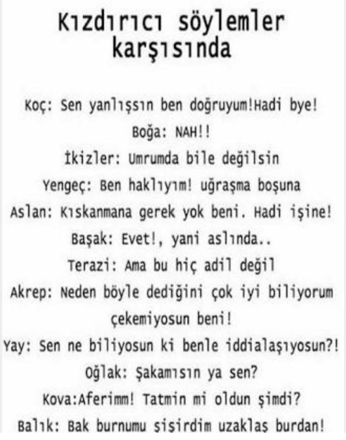 Kızıp da tatmin oldunmu demek ?😂😂😂?