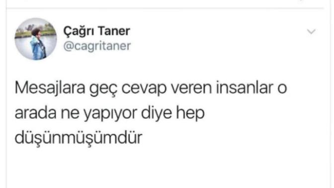 Mesajınıza Geç Cevap Veren Kişi Hakkinda Ne dusunursunuz?