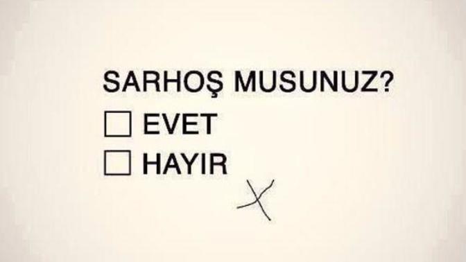 Alkol kullanıyor musunuz?