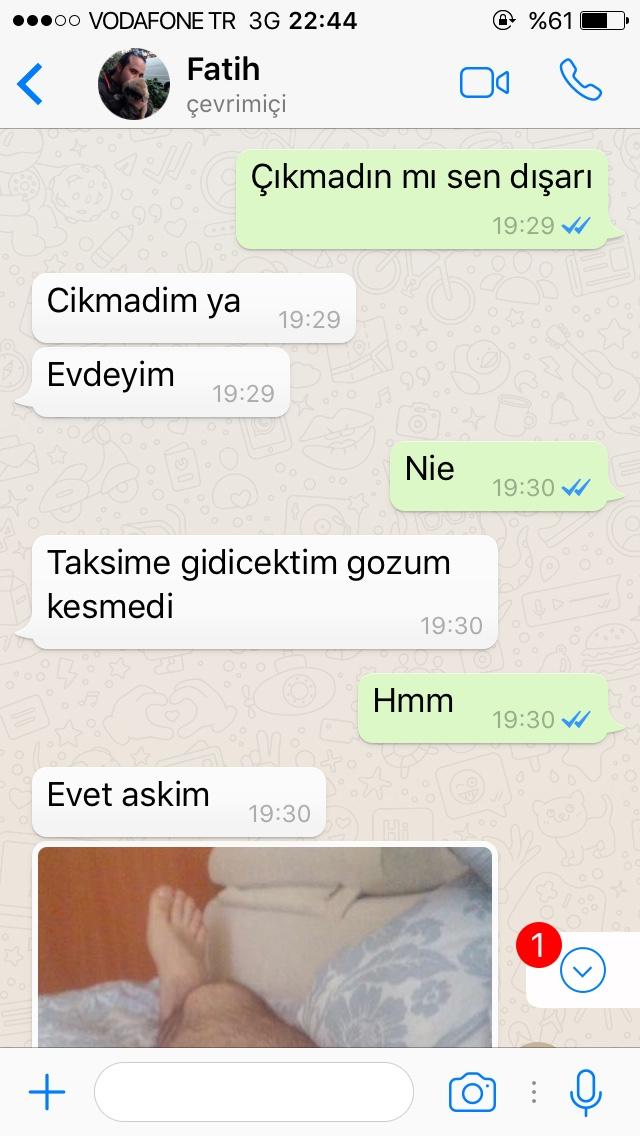 İki günlük sevgilim adama normal  merhaba  de iki dakka sonra konu hoop oraya benim hatam var mı bakın yaa ?