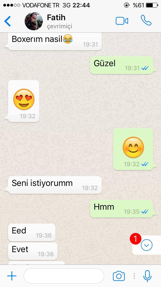 İki günlük sevgilim adama normal  merhaba  de iki dakka sonra konu hoop oraya benim hatam var mı bakın yaa ?