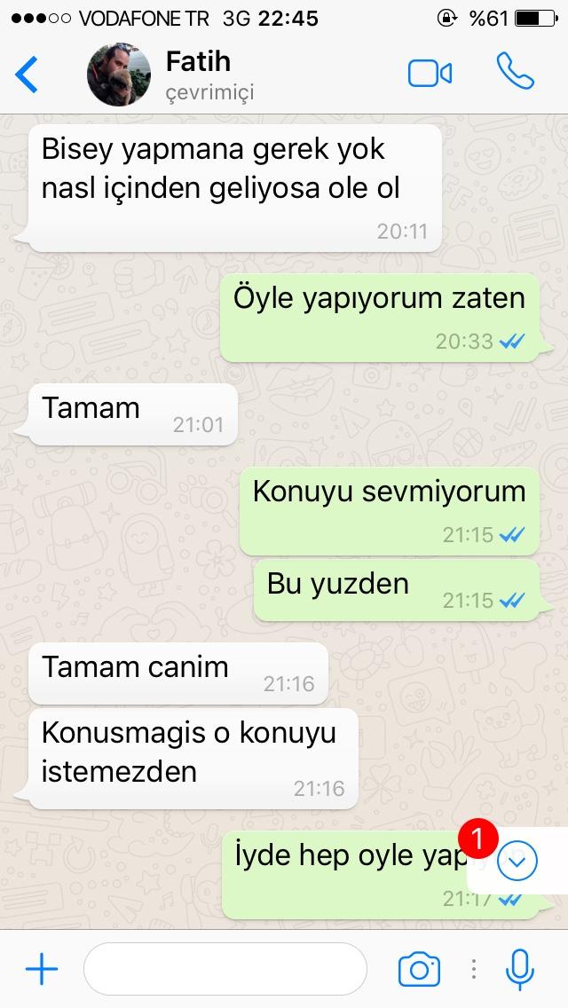 İki günlük sevgilim adama normal  merhaba  de iki dakka sonra konu hoop oraya benim hatam var mı bakın yaa ?