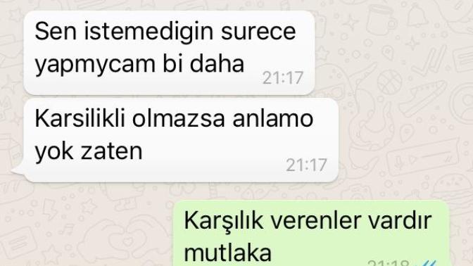 İki günlük sevgilim adama normal  merhaba  de iki dakka sonra konu hoop oraya benim hatam var mı bakın yaa?
