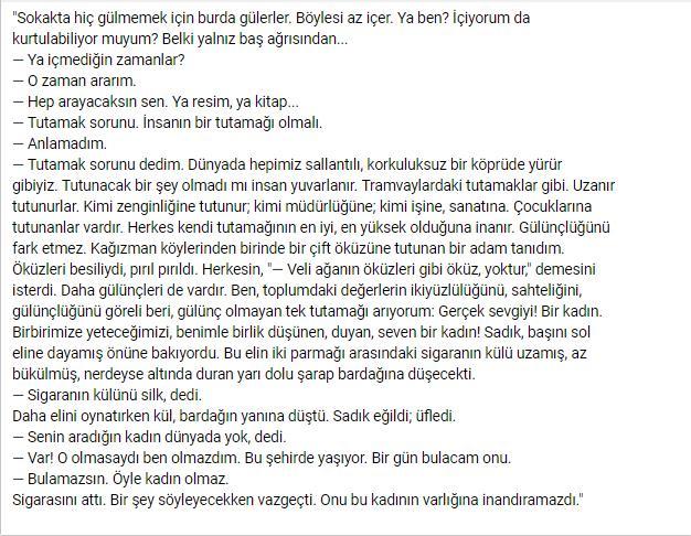 Hafızanızda yer edinmiş herhangi bir kitap sözünü bizimle paylaşır mısınız?