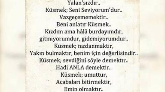 Sevdiğinize küsebilir misiniz? O küstüğünde gönlünü alabilir misiniz?